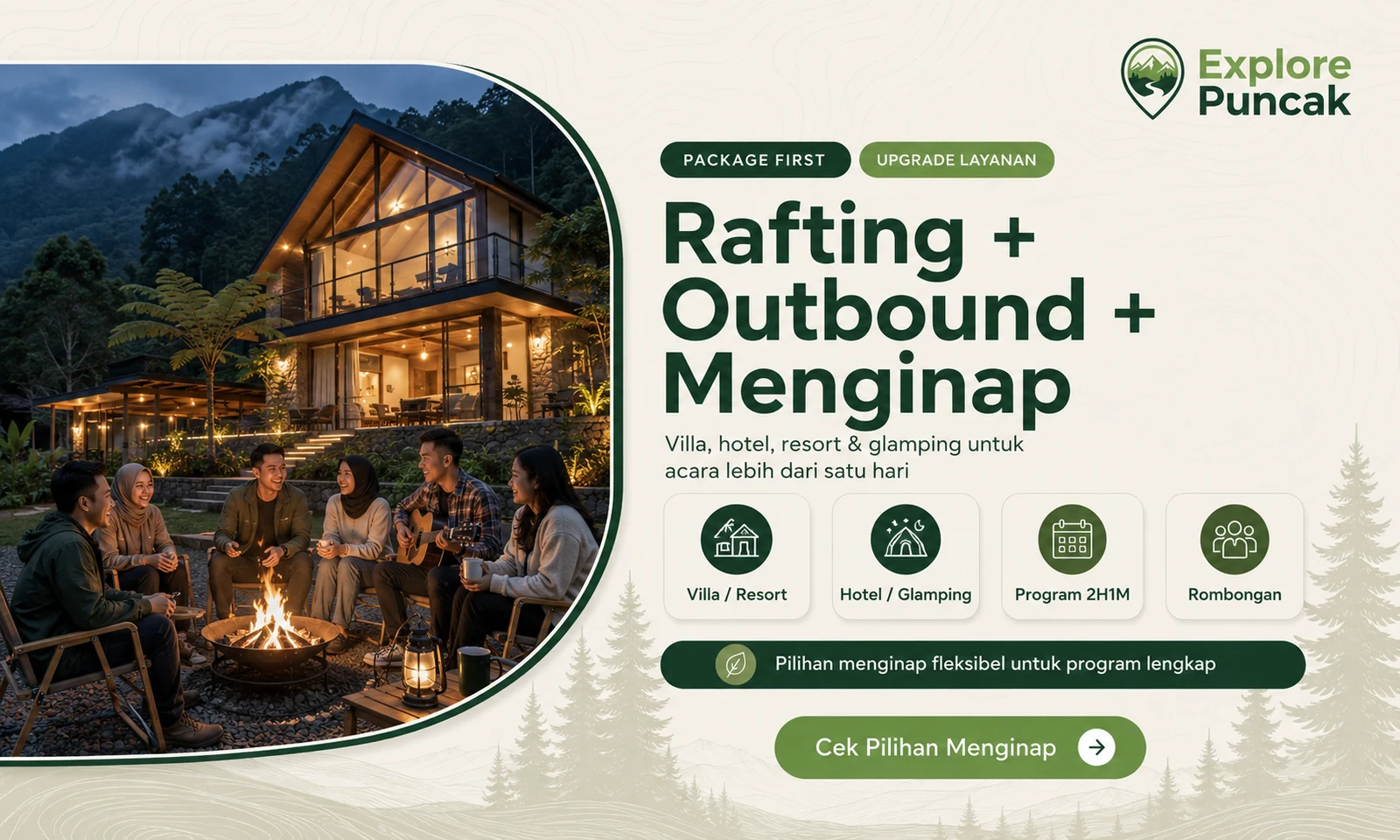 Hotel villa dan glamping