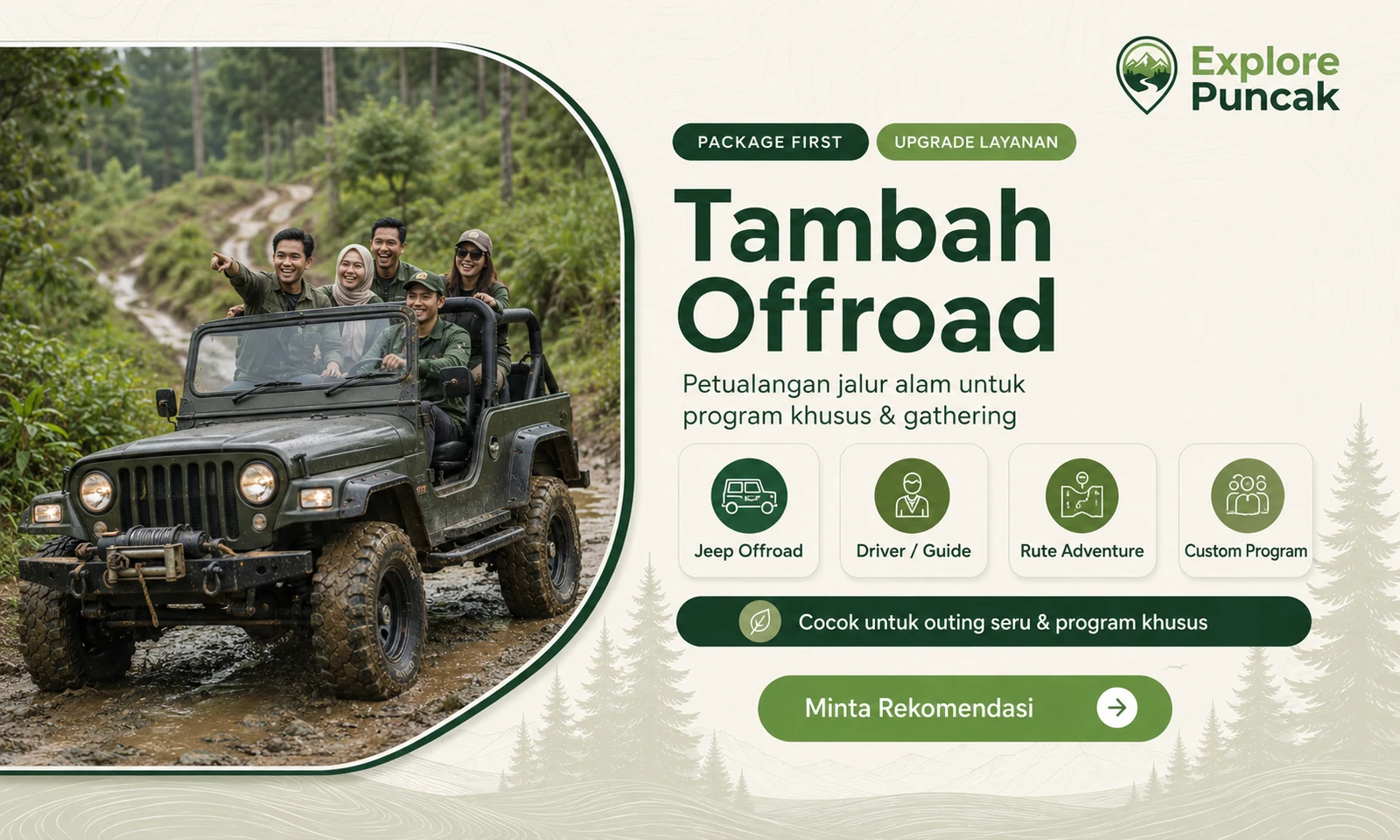 Offroad sebagai tambahan paket