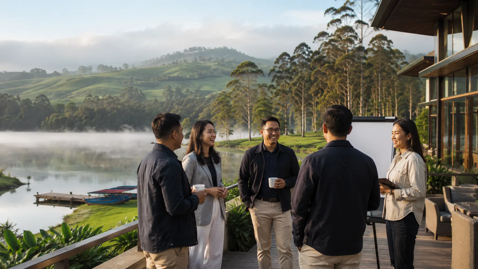 Outing kantor dan corporate retreat di Pangalengan