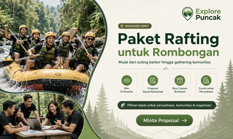 Kegiatan rombongan setelah rafting Bogor