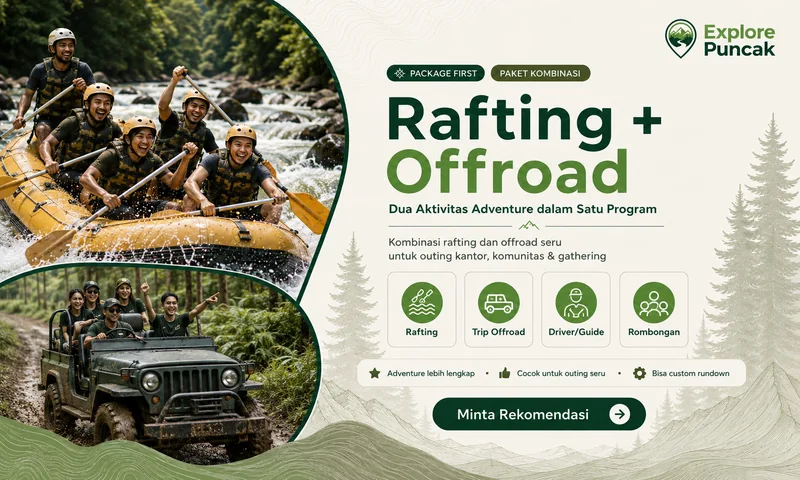 Offroad sebagai kombinasi rafting Bogor