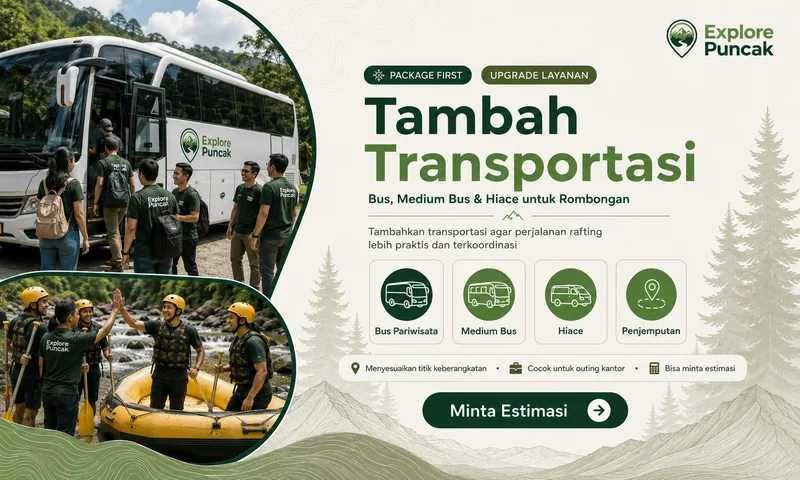 Transportasi untuk Paket Rafting Bogor