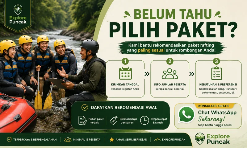 Konsultasi paket rafting Bogor untuk rombongan