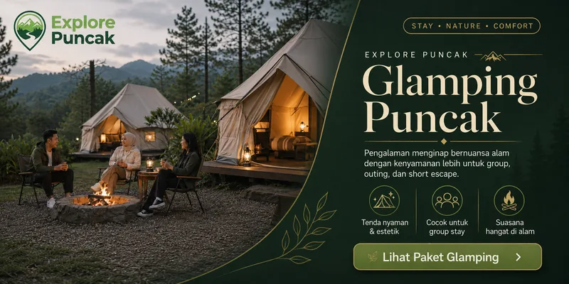 Flyer Glamping Puncak Explore Puncak