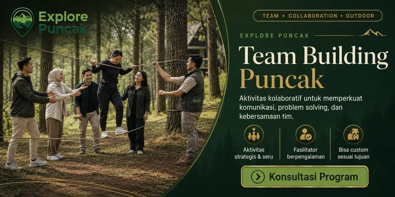 Flyer Team Building Puncak Explore Puncak