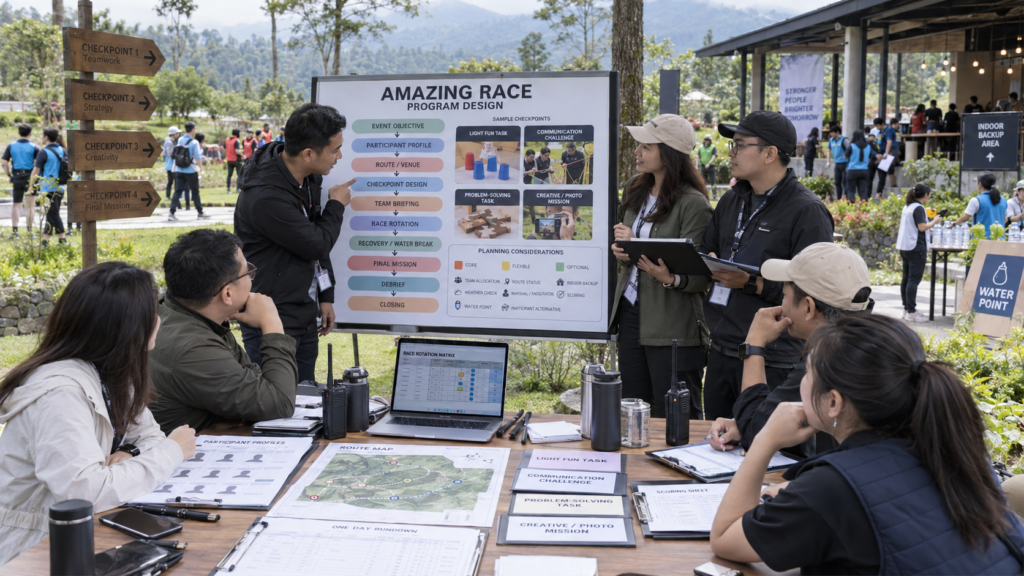 Media pendukung — Amazing Race Bandung untuk Perusahaan: Format dan Tujuan Kegiatan