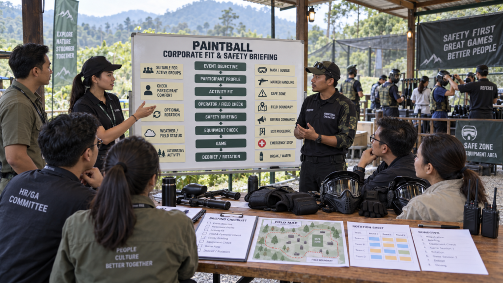 Media pendukung — Paintball untuk Corporate Team: Kapan Cocok dan Apa yang Perlu Dibahas di Briefing?