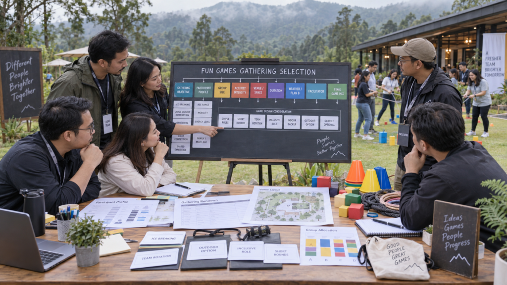 Media pendukung — Fun Games Bandung untuk Gathering Perusahaan: Cara Memilih Permainan yang Cocok