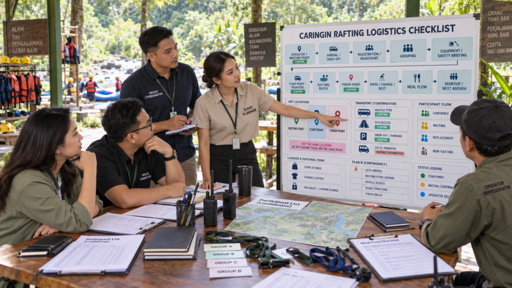 Media pendukung — Caringin untuk Outing Berbasis Rafting: Checklist Logistik yang Perlu Dicek Panitia