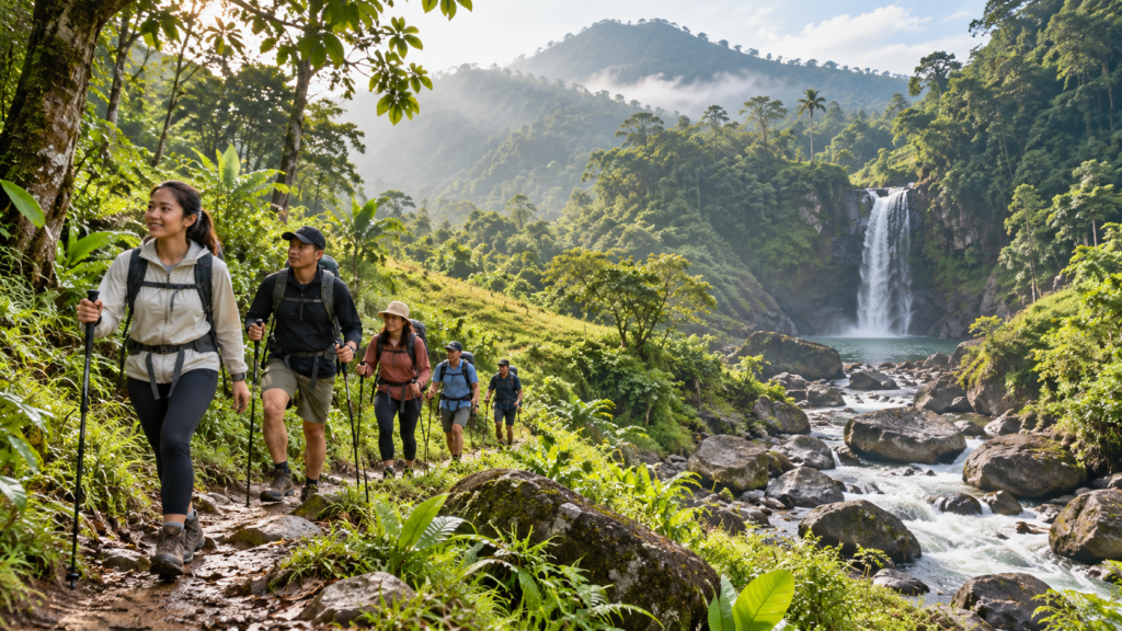 Seperti Apa Jalur Trekking Curug Leuwi Asih? Memahami Sungai, Bukit, Hutan, dan Curug