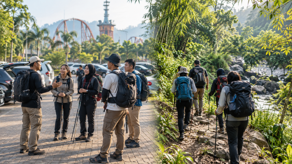 Meeting Point Jungleland vs Titik Start Trekking Curug Love: Apa yang Perlu Dipahami Sebelum Datang?