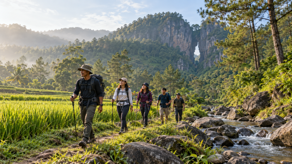 Sentul Nirwana ke Titik Start Trekking Goa Garunggang Sentul Bogor